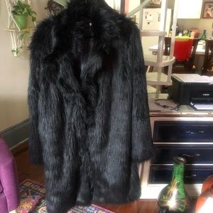 Faux Fur trench coat!